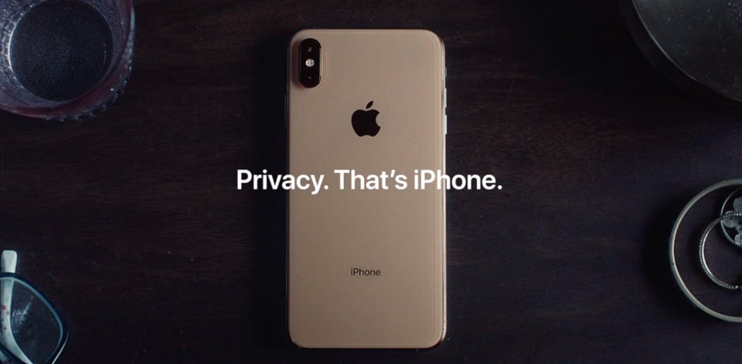 Appleâs âPrivacy. Thatâs iPhoneâ campaign image