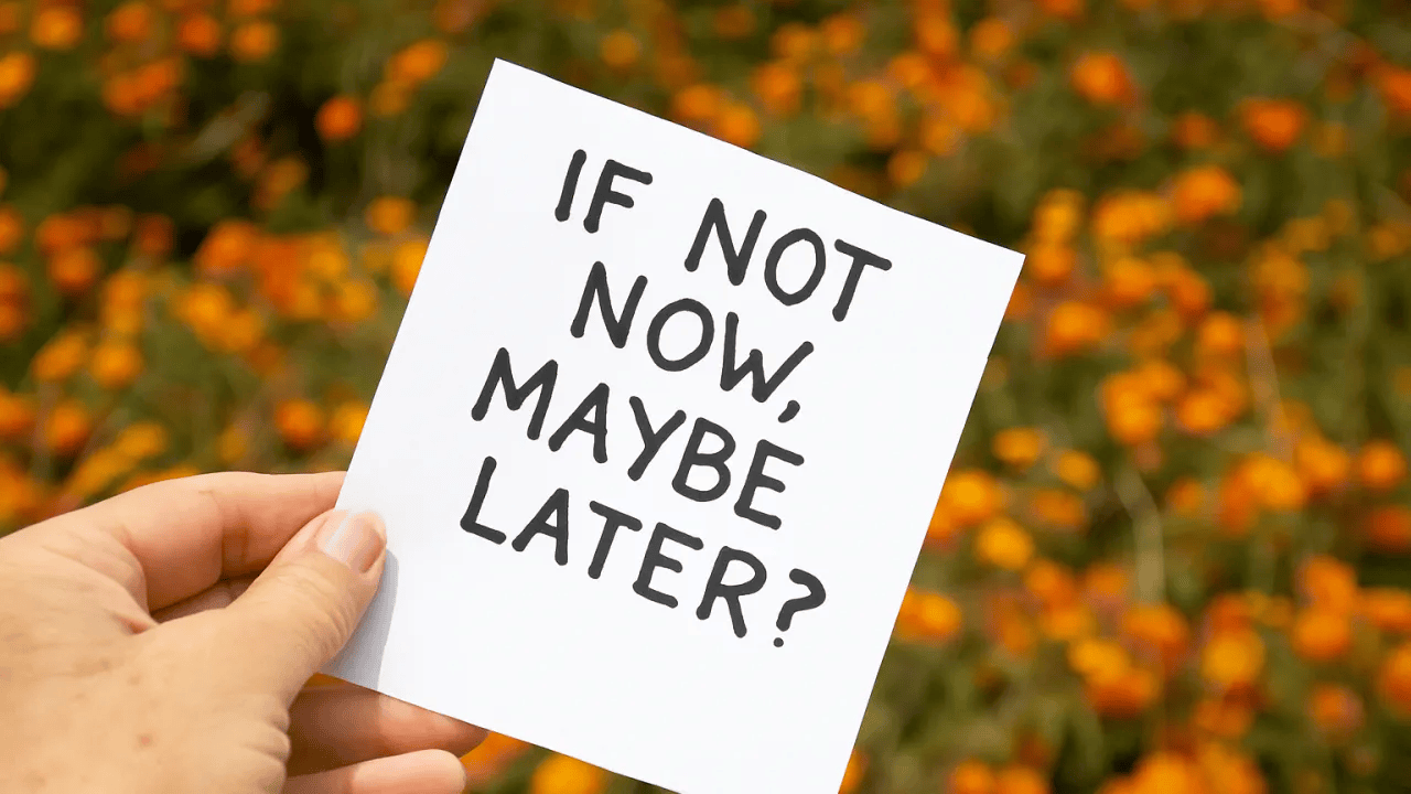 The subtle power of βMaybe Laterβ in Design