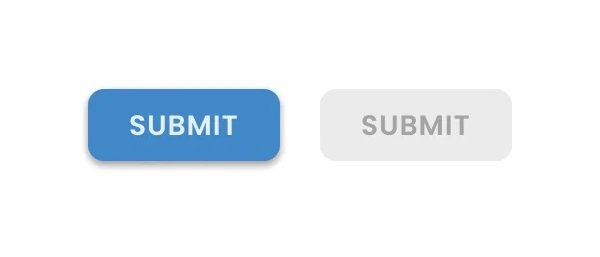 Two “Submit” buttons side by side: the left is active and blue, the right is disabled and gray.
